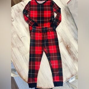 Soma Kids Red Plaid Pajama Set Size 10